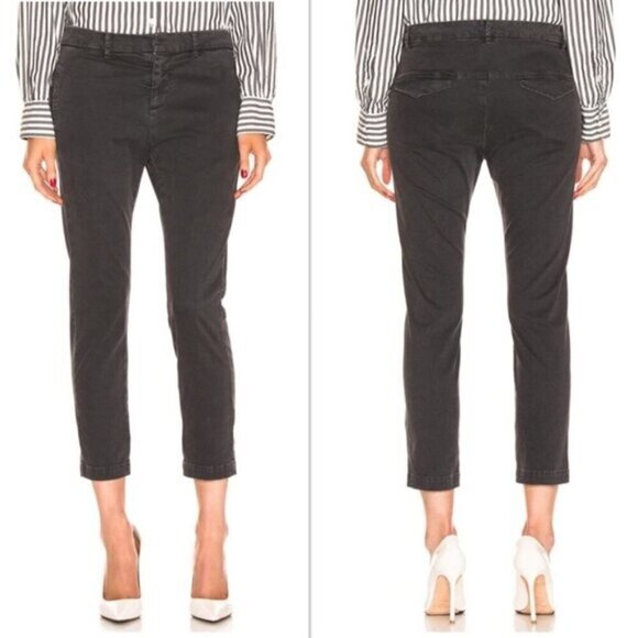 Nili Lotan Tel Aviv Pants Anthracite Cropped Casual Work Women Size 4 - Picture 1 of 11